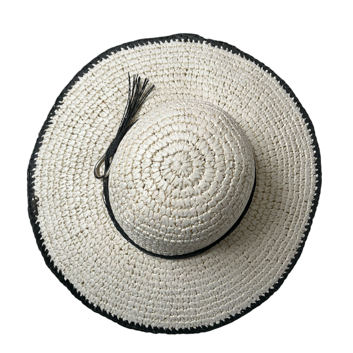 Foto 2 | Sombrero Playero Paja Negro Premier