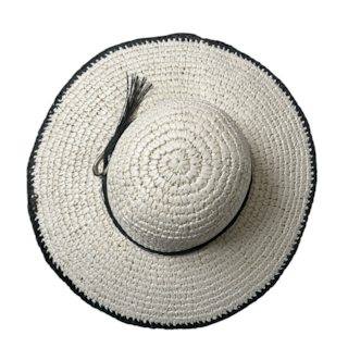 Foto 2 | Sombrero Playero Paja Negro Premier