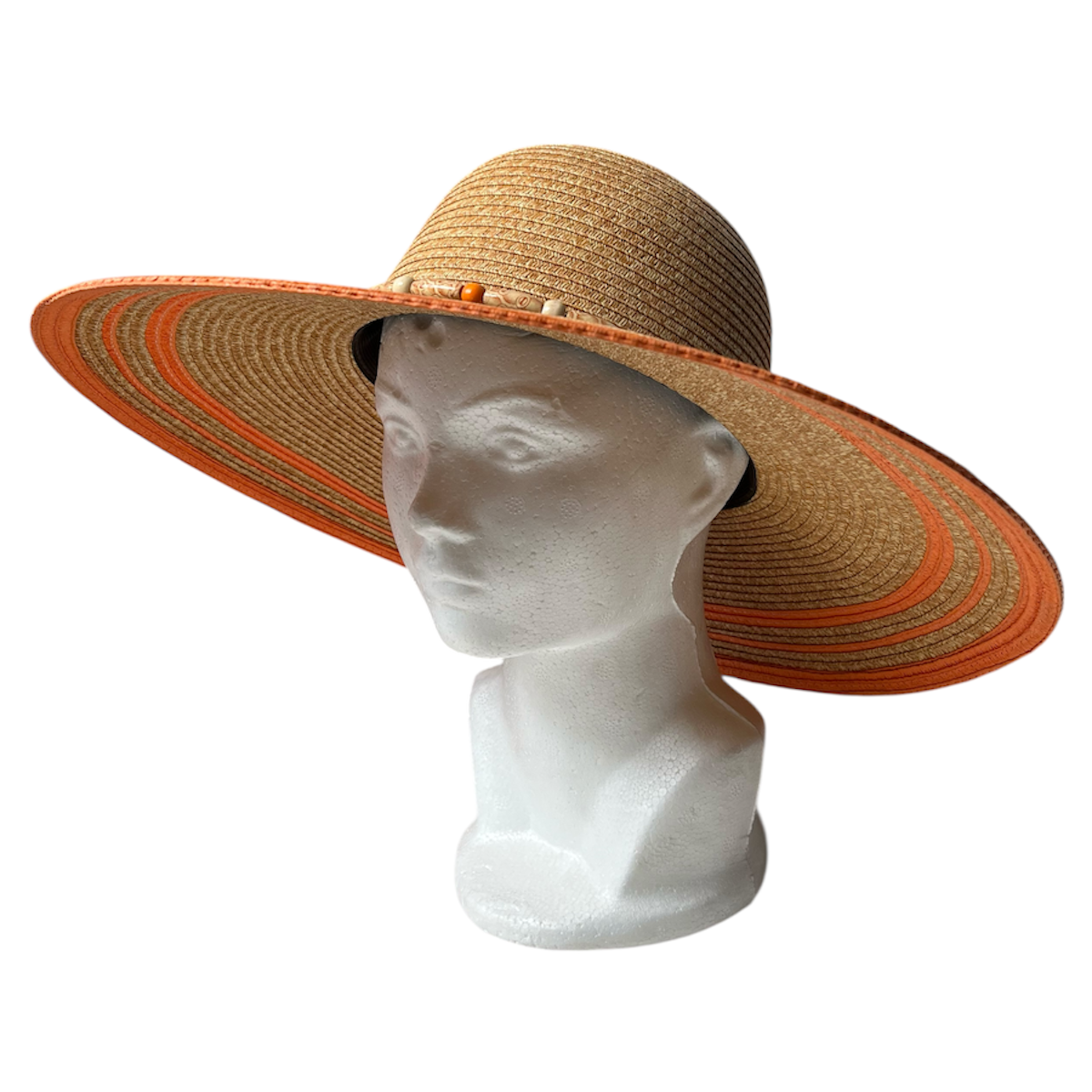 Foto 2 | Sombrero Playero Rayas Naranja Devotion Hats