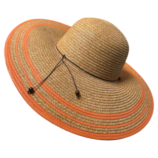 Foto 3 | Sombrero Playero Rayas Naranja Devotion Hats