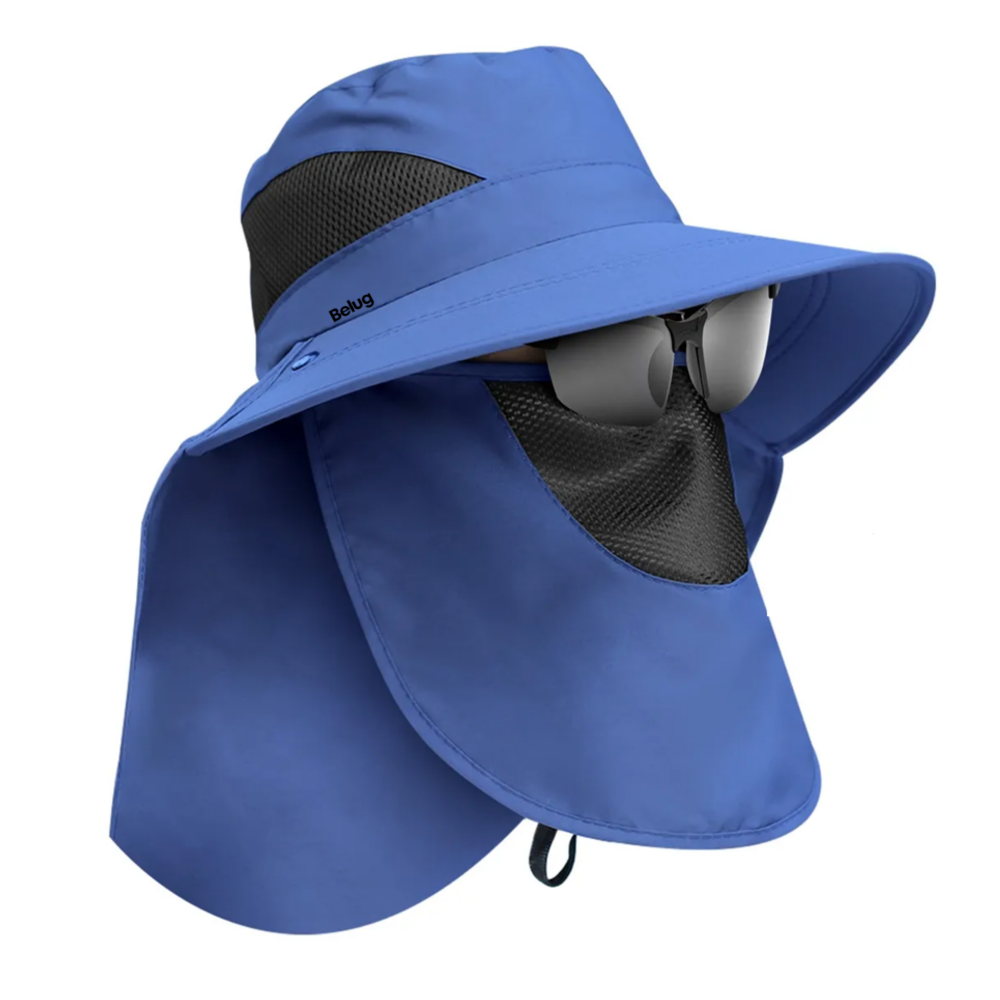 Foto 1 | Sombrero Para Sol Ancho Con Uv Protección Cuello Y Cara 360° Belug  Azul