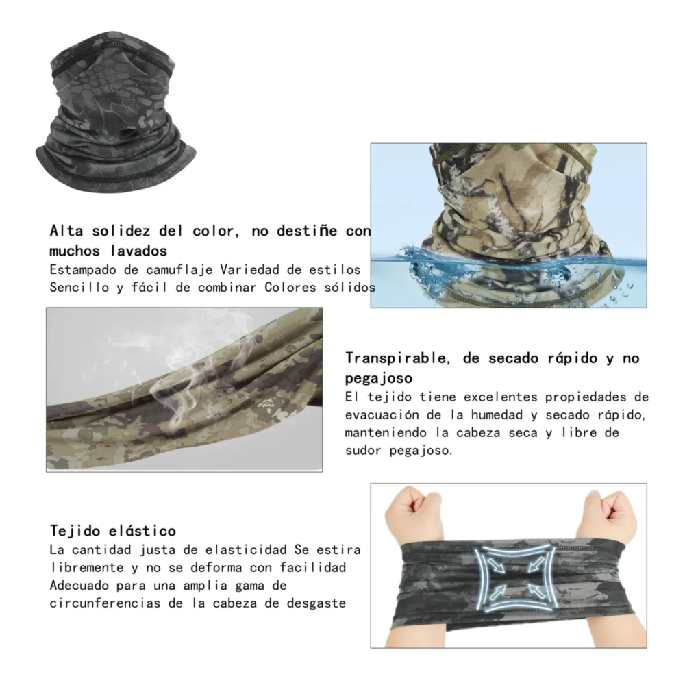 Foto 6 pulgar | Sombrero De Sol Con Protección Para Casco Visera Táctica Belug  Gris Oscuro