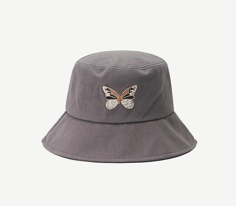Foto 4 pulgar | Sombrero De Pescador Huoguo Con Bordado De Mariposas  Antiquemaduras - Venta Internacional.