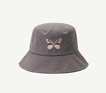 Foto 3 | Sombrero De Pescador Huoguo Con Bordado De Mariposas Antiquemaduras - Venta Internacional.