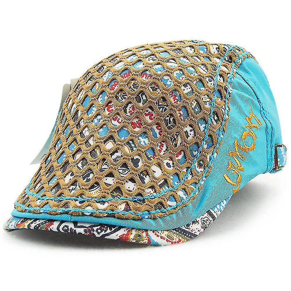 Foto 2 pulgar | Gorro Huoguo Bordado Con Visera  Gorro Para El Sol De Verano  Marrón - Venta Internacional.