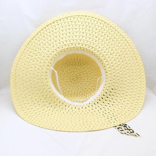 Foto 5 | Sombrero De Paja Huoguo Para Mujer Estampado De Leopardo Ala Ancha - Venta Internacional.