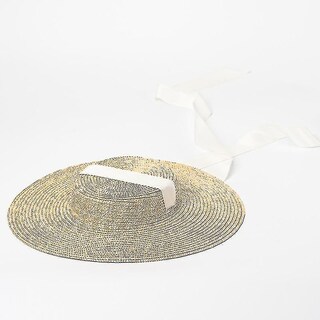 Foto 1 | Sombrero Huoguo Sombrero De Paja De Ala Ancha Con Cinta Larga Para Mujer - Venta Internacional.