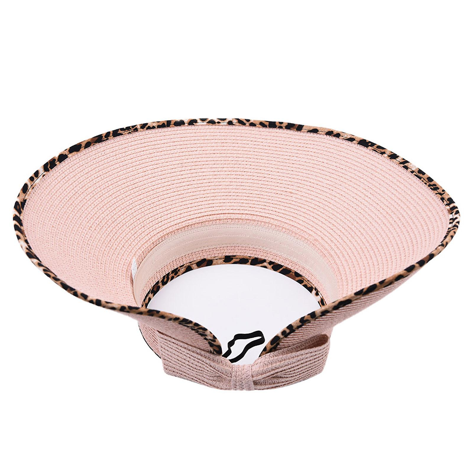 Foto 4 pulgar | Sombrero Huoguo  Moderno Para Mujer  Con Estampado De Leopardo  Playa - Venta Internacional.