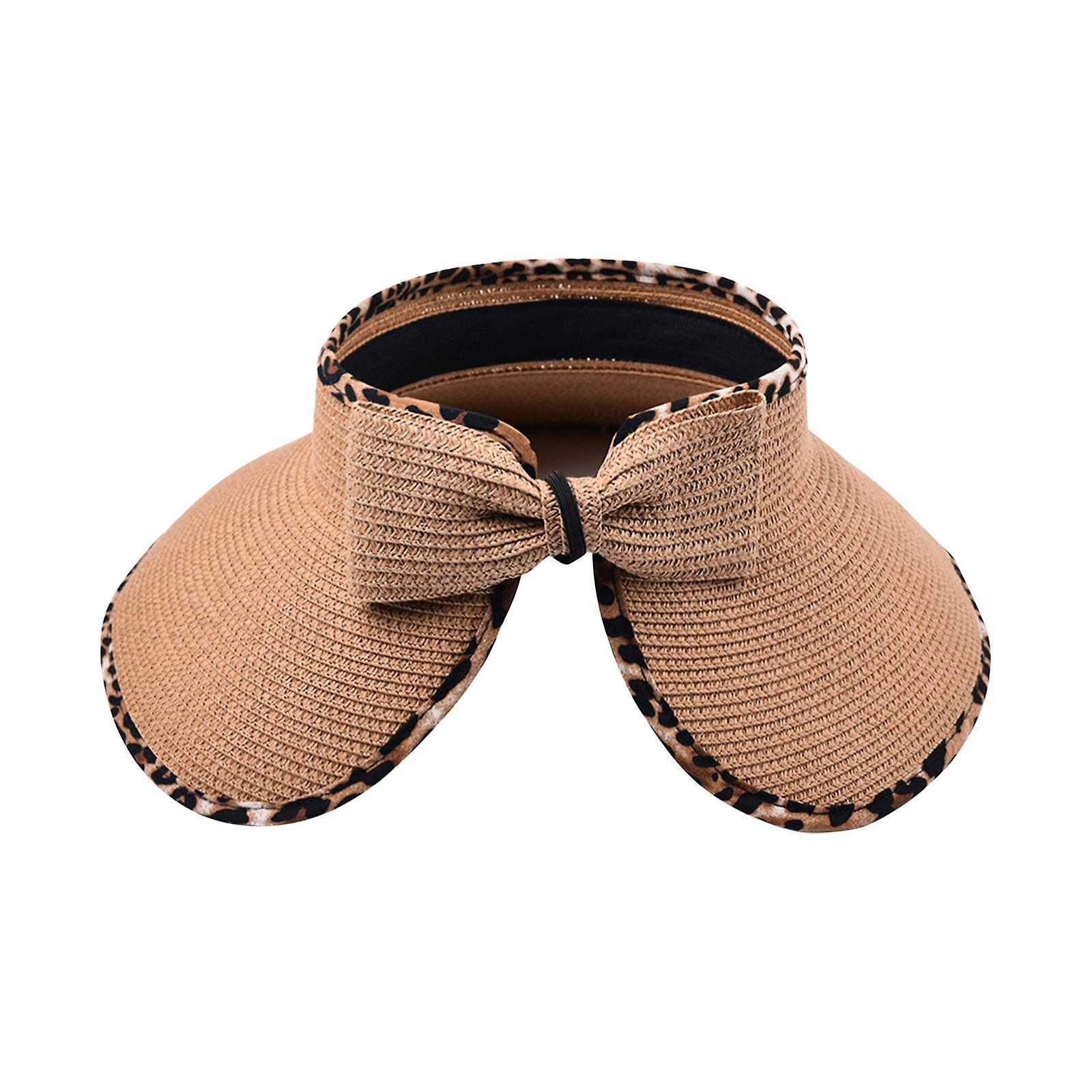 Foto 2 pulgar | Sombrero Huoguo  Moderno Para Mujer  Con Estampado De Leopardo  Playa - Venta Internacional.