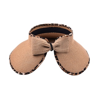 Foto 1 | Sombrero Huoguo Moderno Para Mujer Con Estampado De Leopardo Playa - Venta Internacional.