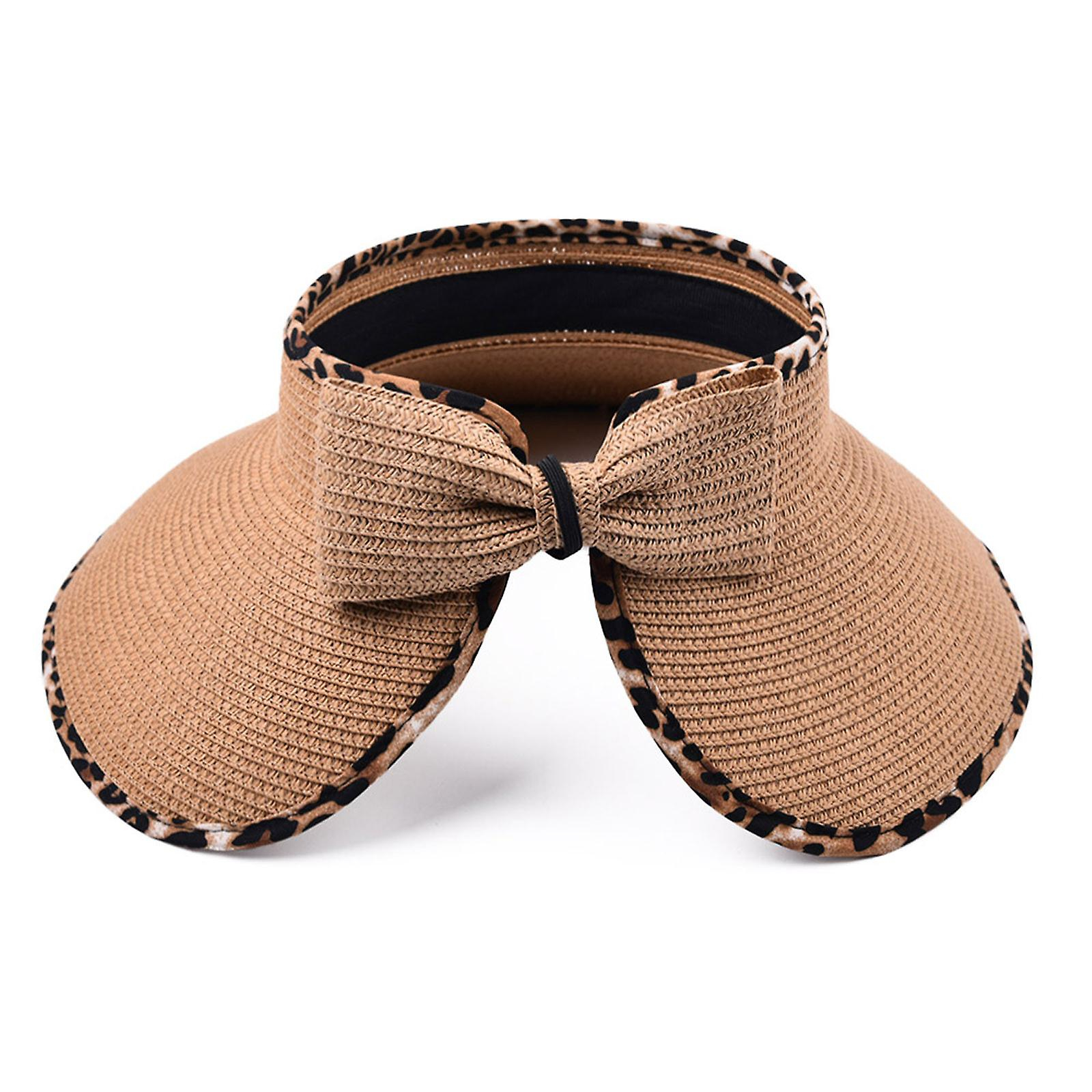 Foto 3 pulgar | Sombrero Huoguo  Moderno Para Mujer  Con Estampado De Leopardo  Playa - Venta Internacional.