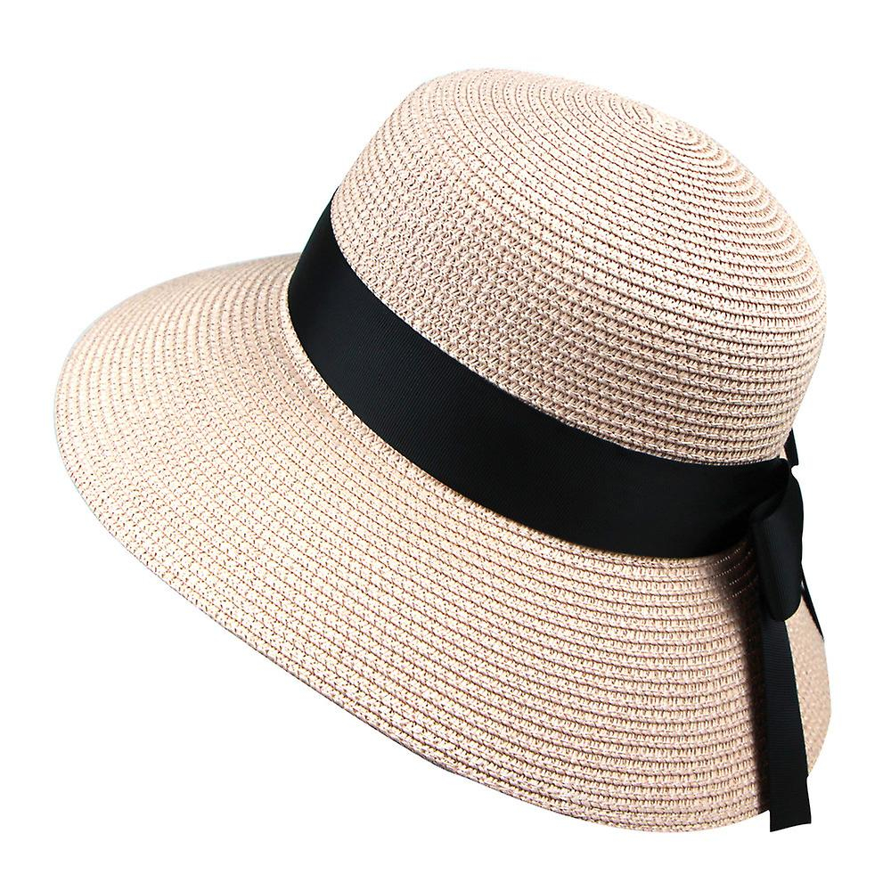 Foto 4 pulgar | Sombrero De Paja Con Visera Para Pescador Huoguo  Primavera/verano  Rosa - Venta Internacional.