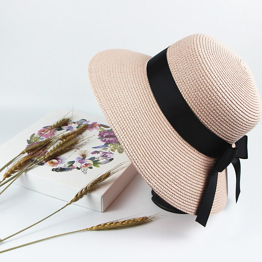 Foto 5 pulgar | Sombrero De Paja Con Visera Para Pescador Huoguo  Primavera/verano  Rosa - Venta Internacional.