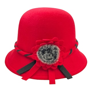 Foto 1 | Sombrero Cloche Color Rojo Para Dama Mussi