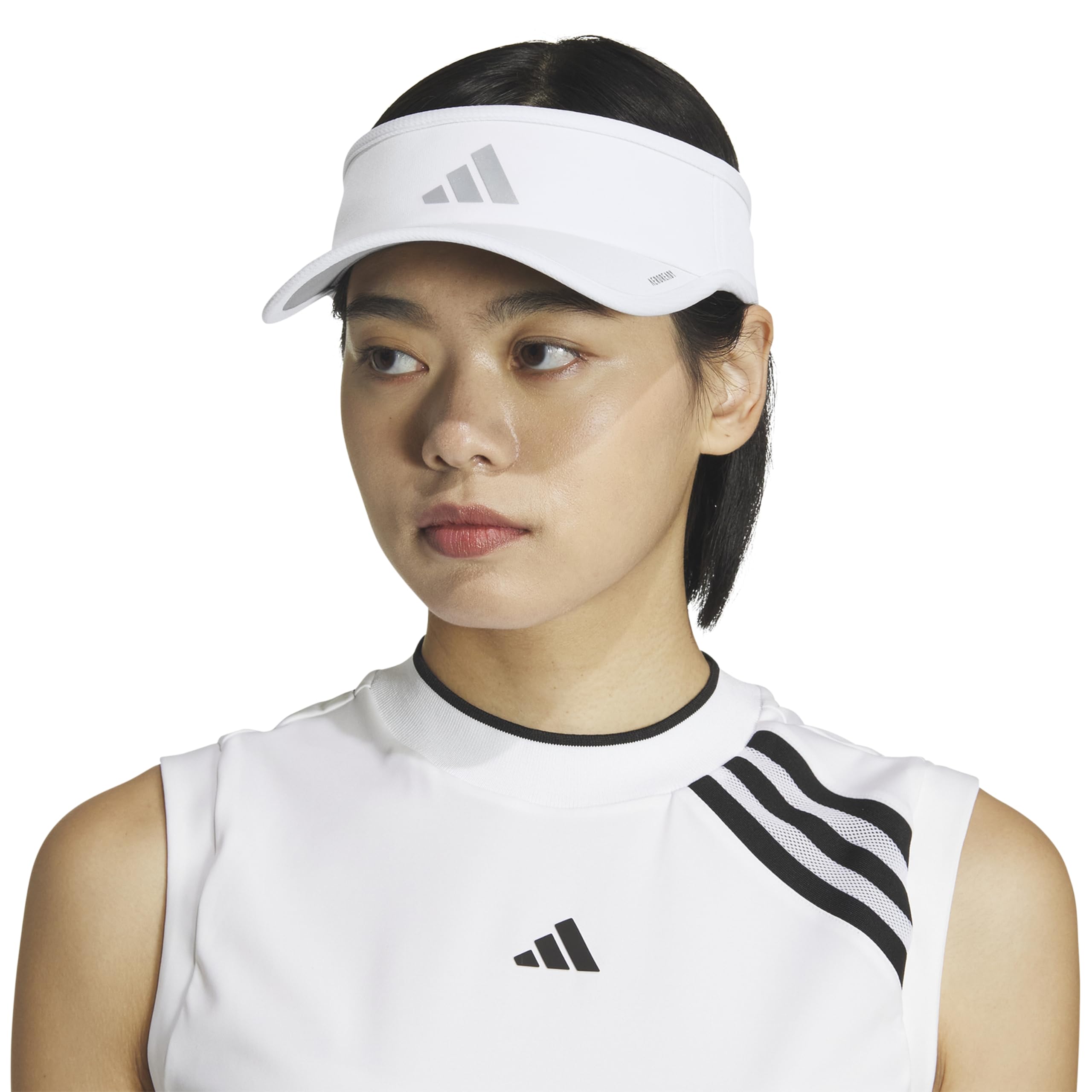 Foto 6 pulgar | Visor Adidas Superlite Sport Performance Para Mujer Blanco/plateado - Venta Internacional.