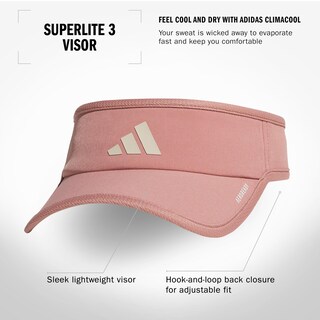 Foto 2 | Visor Adidas Superlite Sport Performance Para Mujer, Arcilla Cálida - Venta Internacional.