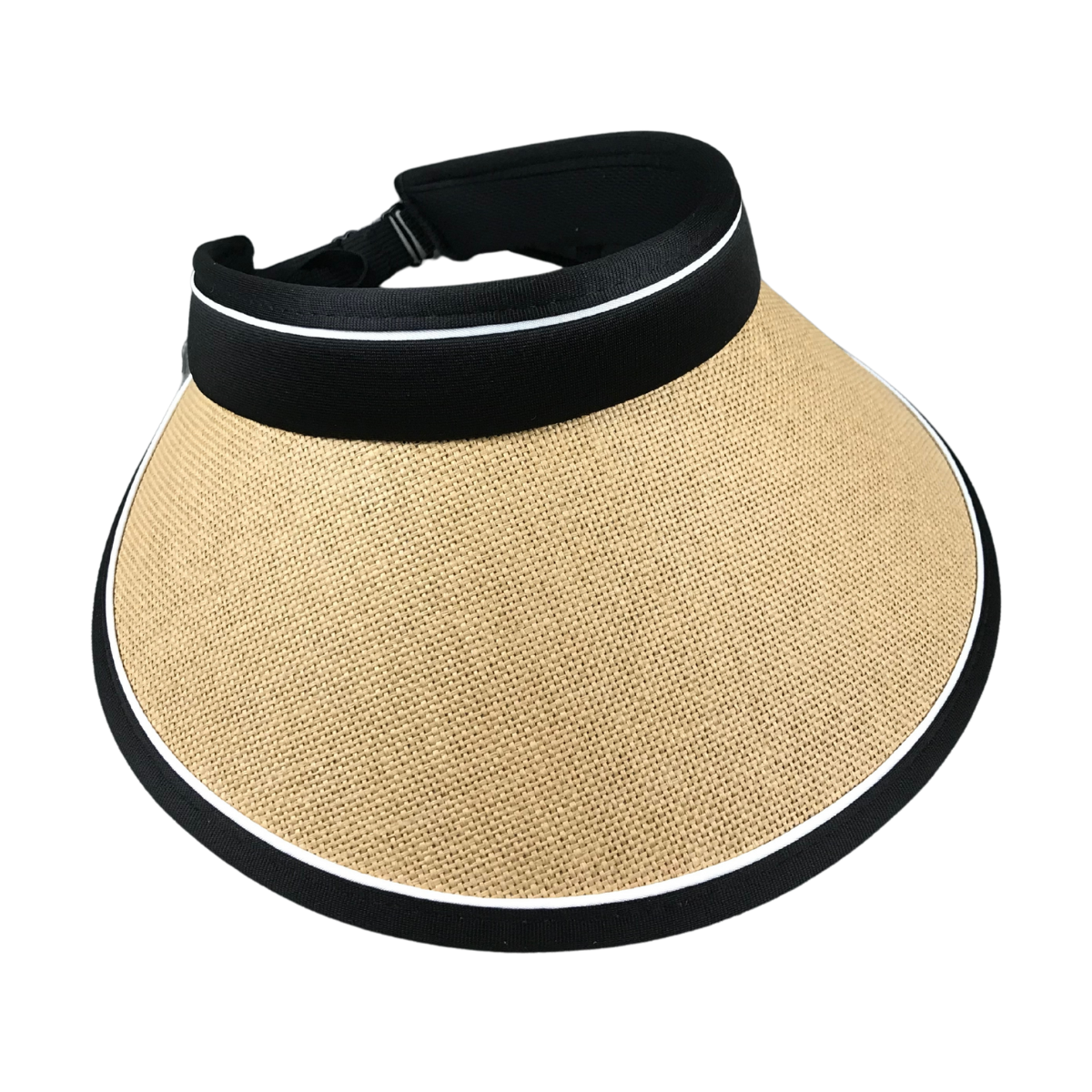 Foto 3 | Gorro Sombrero Visera De Dama Para Sol Tejido Color Café Rayas