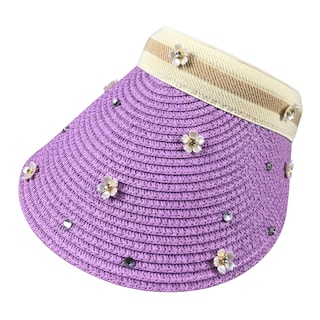 Foto 3 | Gorro Sombrero Visera De Dama Para Sol Brillante Color Lila
