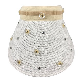 Foto 1 | Gorro Sombrero Visera De Dama Para Sol Brillante Color Blanco