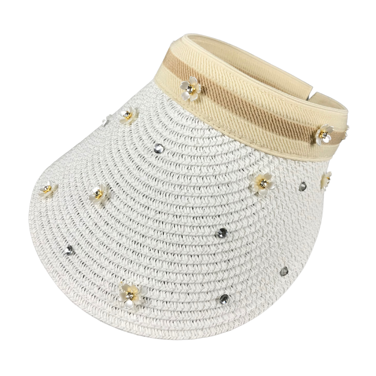 Foto 3 pulgar | Gorro Sombrero Visera De Dama Para Sol Brillante Color Blanco