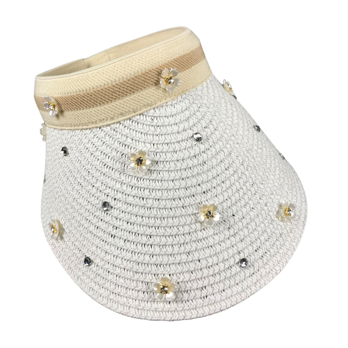 Foto 4 pulgar | Gorro Sombrero Visera De Dama Para Sol Brillante Color Blanco