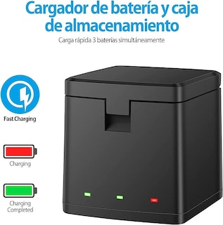 Foto 3 | Cargador de Batería Armadura X AHDBT-901 color Negro de Triple Canal para Gopro Hero 5 6 7 8