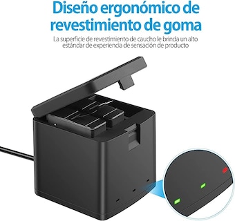 Foto 4 | Cargador de Batería Armadura X AHDBT-901 color Negro de Triple Canal para Gopro Hero 5 6 7 8