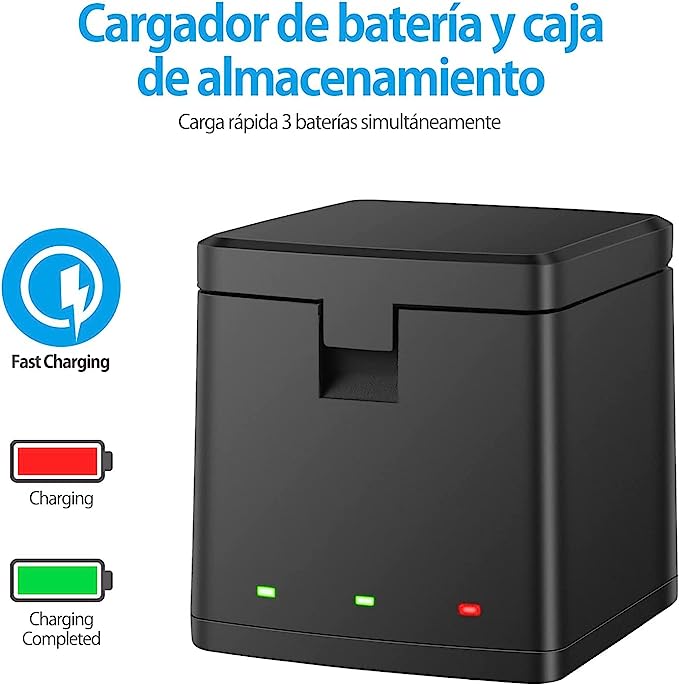 Foto 3 pulgar | Cargador de Batería Armadura X AHDBT-901 color Negro de Triple Canal para Gopro Hero 11 10 9
