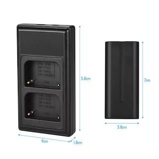Foto 2 | Batería y Cargador para Sony Np-fw50 2 Piezas Negro