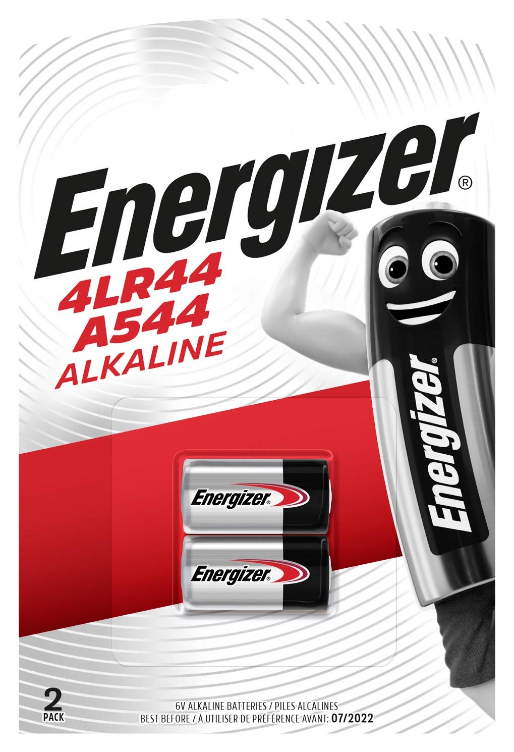 Foto 2 pulgar | Batería Energizer 4lr44/a544 Alcalina De 6 V (paquete De 2) - Venta Internacional.