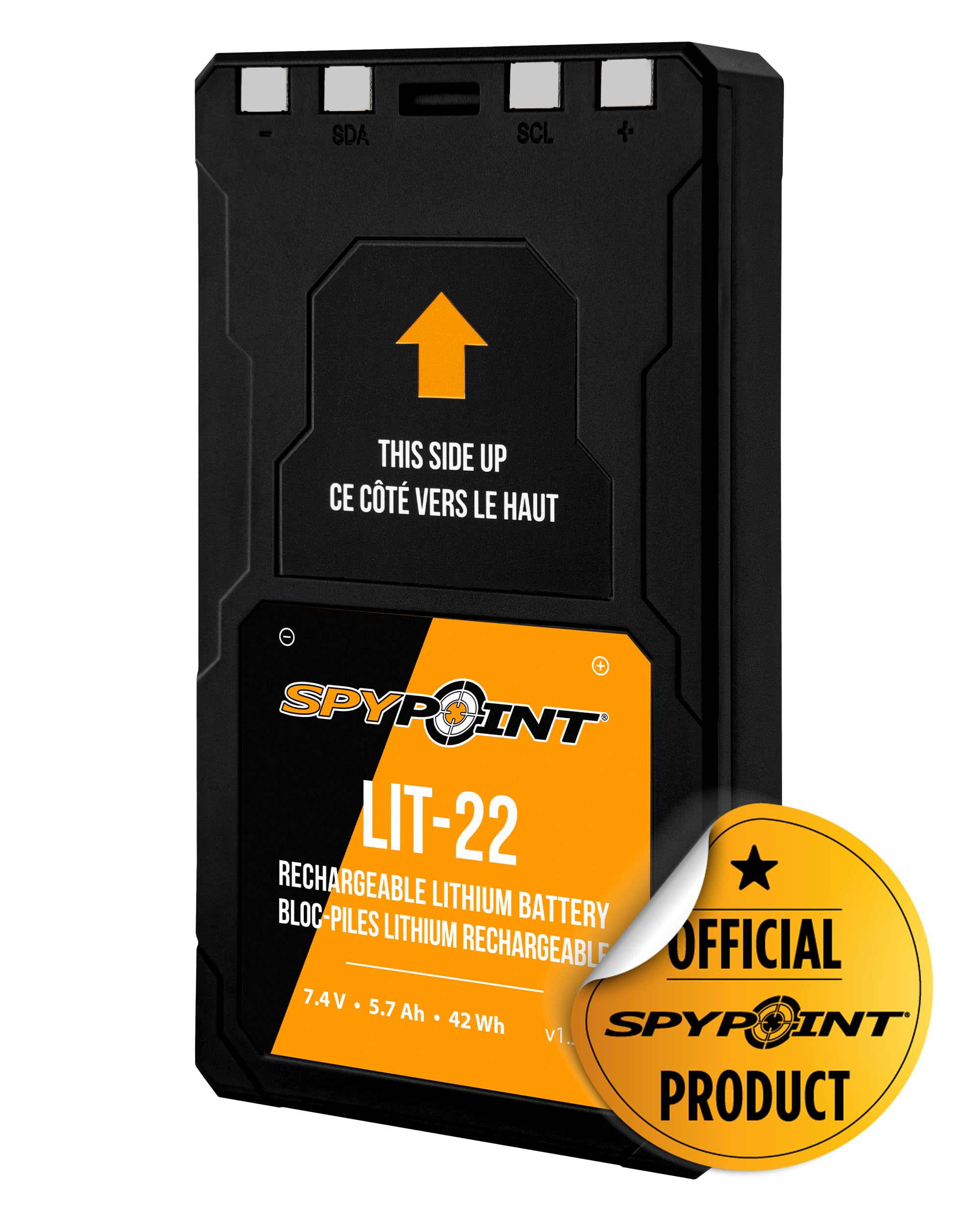 Paquete De Baterías Spypoint Recargable De Litio De 7,4 V Y 5,4 Ah Con Cable - Venta Internacional.