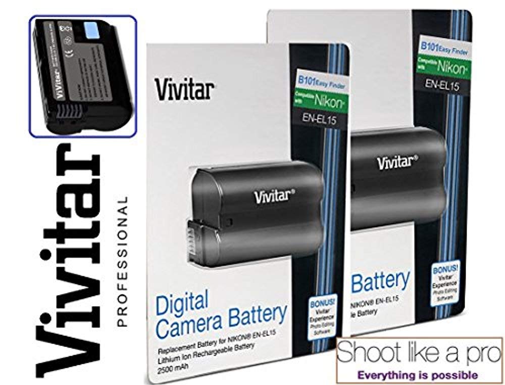 Foto 2 pulgar | Batería Vivitar En-el15 De Alta Capacidad De 2500 Mah Para Nikon D800e - Venta Internacional.