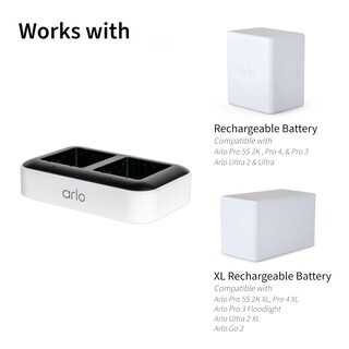 Foto 2 | Estación De Carga Arlo Dual Para Baterías Recargables Arlo - Venta Internacional.
