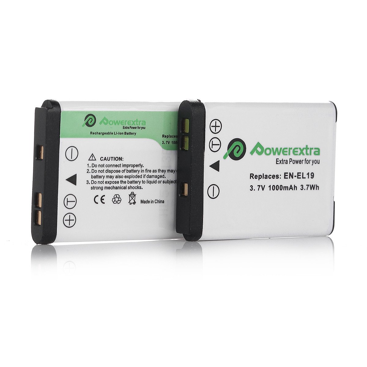 Foto 3 pulgar | Batería Powerextra En-el19, 1000 Mah, 3,7 V, Iones De Litio Para Nikon - Venta Internacional.