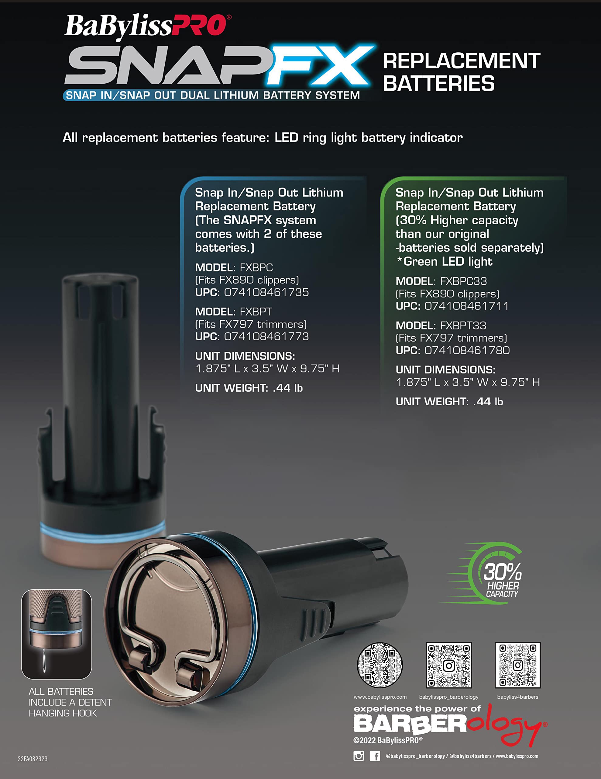 Foto 2 | Batería Recortadora Babylisspro Snapfx De Alta Capacidad Para Fx797 - Venta Internacional.