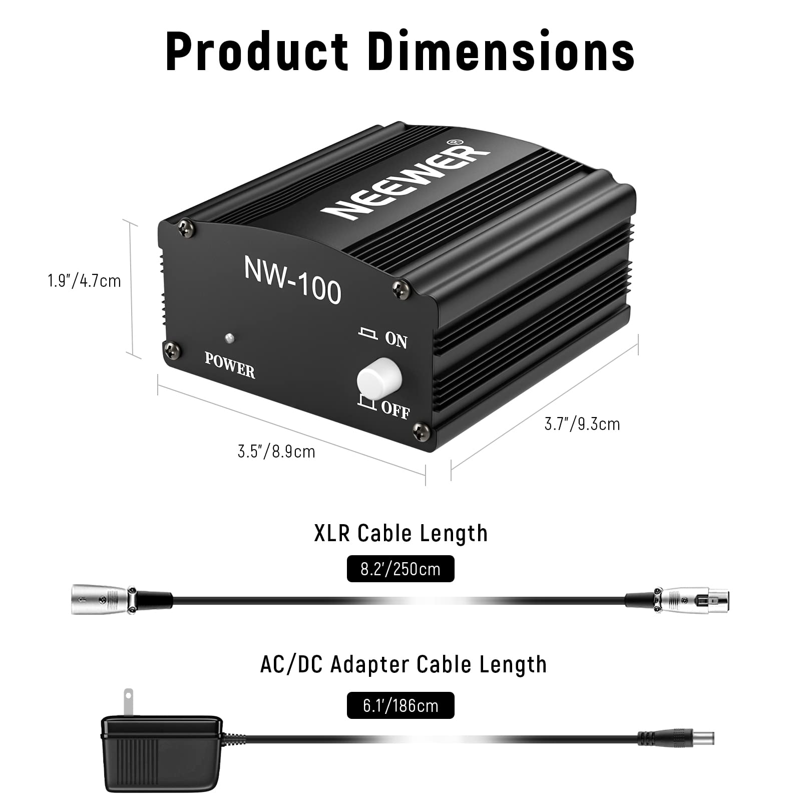 Foto 4 pulgar | Fuente De Alimentación Phantom Neewer De 48 V Y 1 Canal Con Adaptador Y Cable - Venta Internacional.