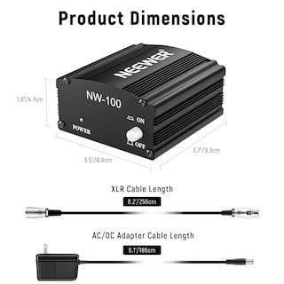 Foto 3 | Fuente De Alimentación Phantom Neewer De 48 V Y 1 Canal Con Adaptador Y Cable - Venta Internacional.