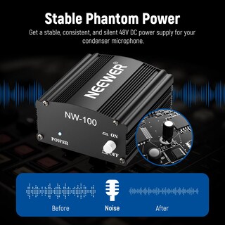 Foto 5 | Fuente De Alimentación Phantom Neewer De 48 V Y 1 Canal Con Adaptador Y Cable - Venta Internacional.