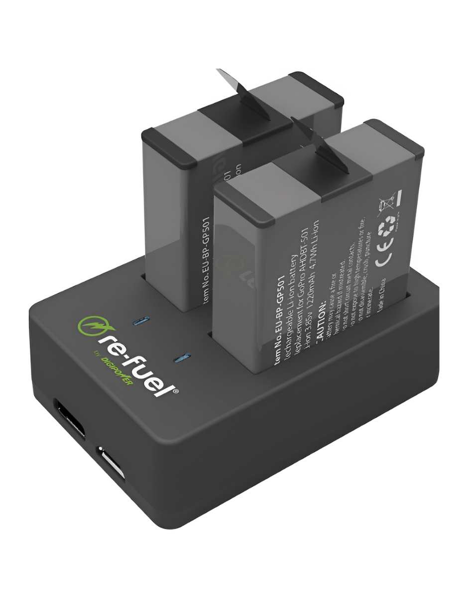 Foto 1 | Cargador de Batería Go Pro Digipower Doble Fuel Negro