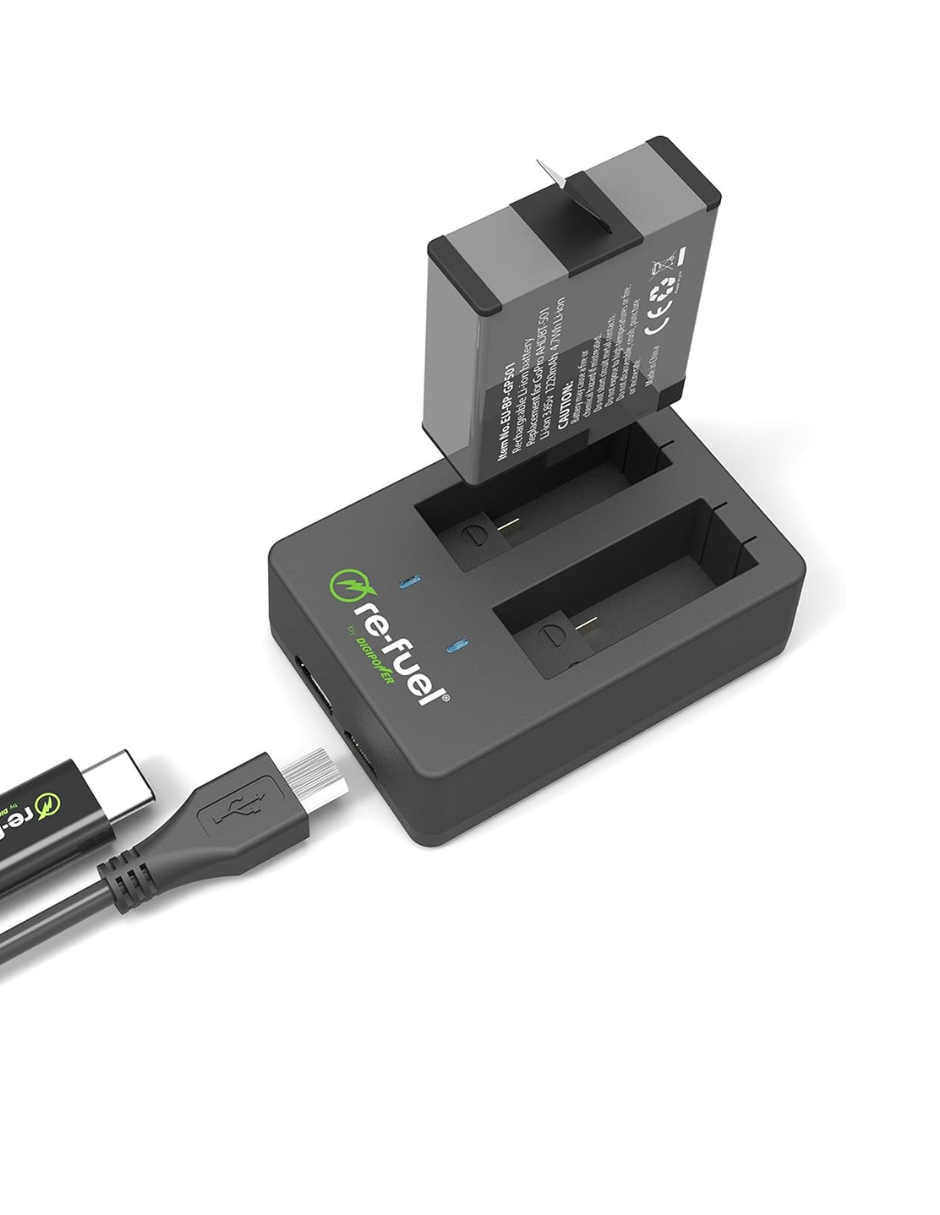 Foto 4 pulgar | Cargador de Batería Go Pro Digipower Doble Fuel Negro