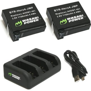 Foto 1 | Batería Y Cargador Triple Usb Para Gopro Hero4 Wasabi Power - Venta Internacional.