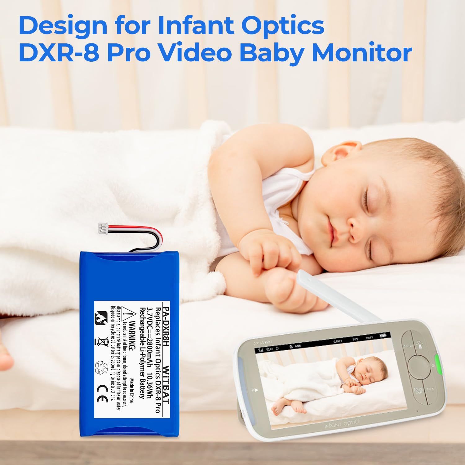 Foto 7 pulgar | Batería De Repuesto Lp Para Infant Optics Dxr-8 Pro - Venta Internacional.
