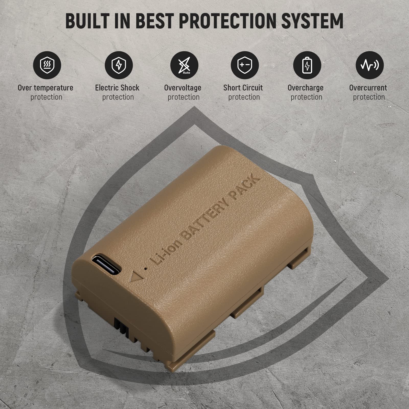 Foto 8 pulgar | Batería De Repuesto Neewer Lp-e6h Lp-e6n Lp-e6 2400 Mah - Venta Internacional.