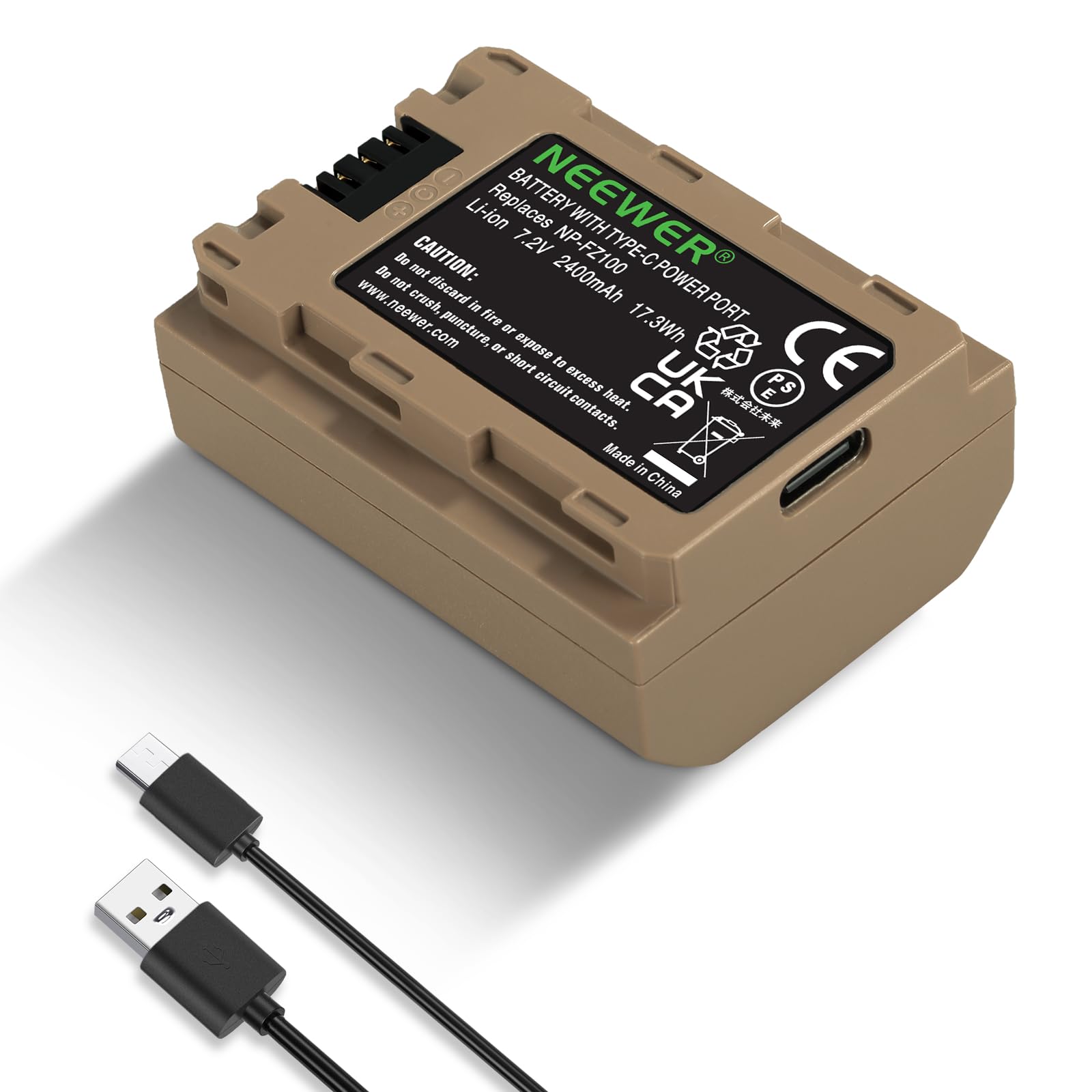 Batería De Repuesto Neewer Np-fz100 2400 Mah Para Cámaras Sony - Venta Internacional.