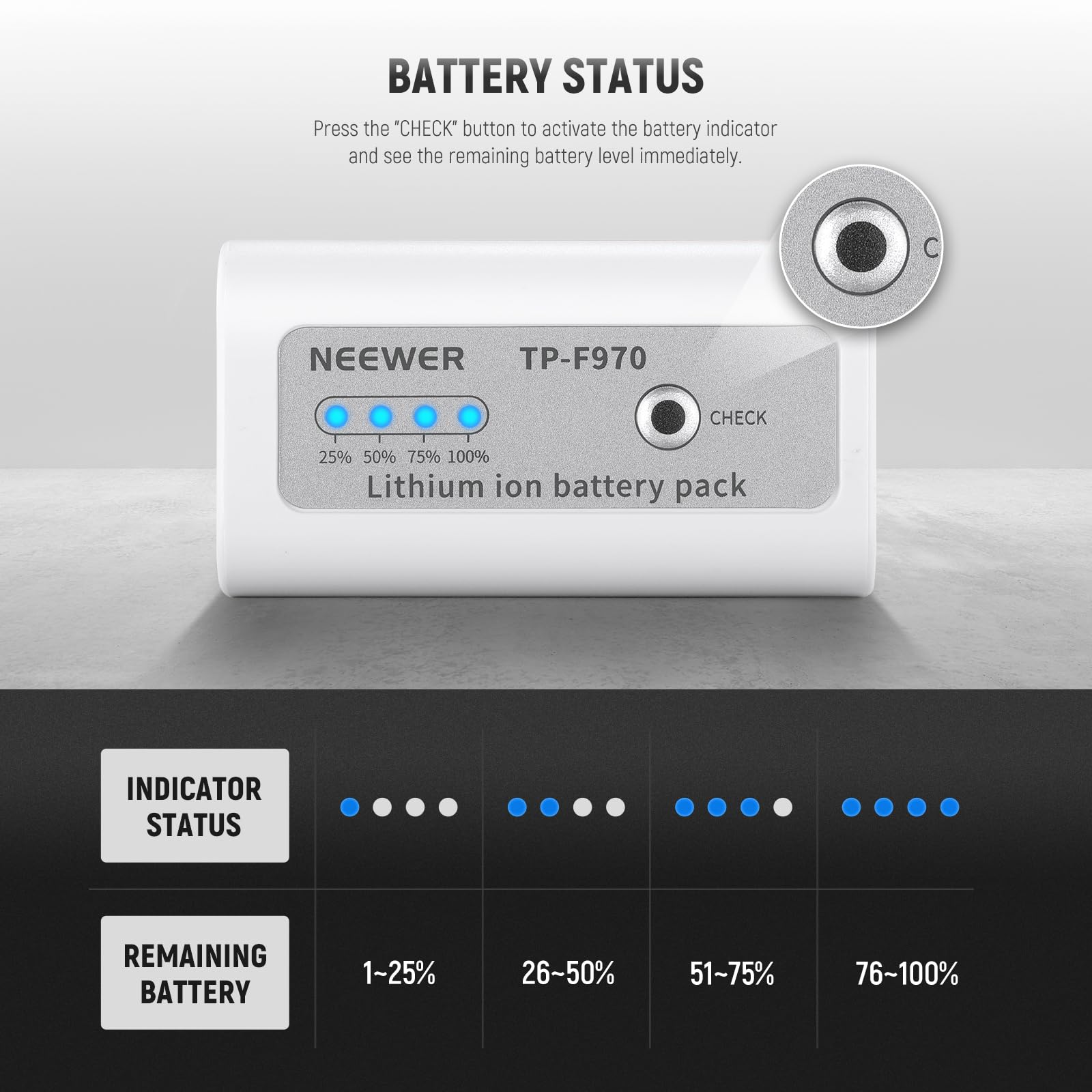 Foto 4 pulgar | Batería De Repuesto Neewer Np-f970 10500mah Para Sony - Venta Internacional.