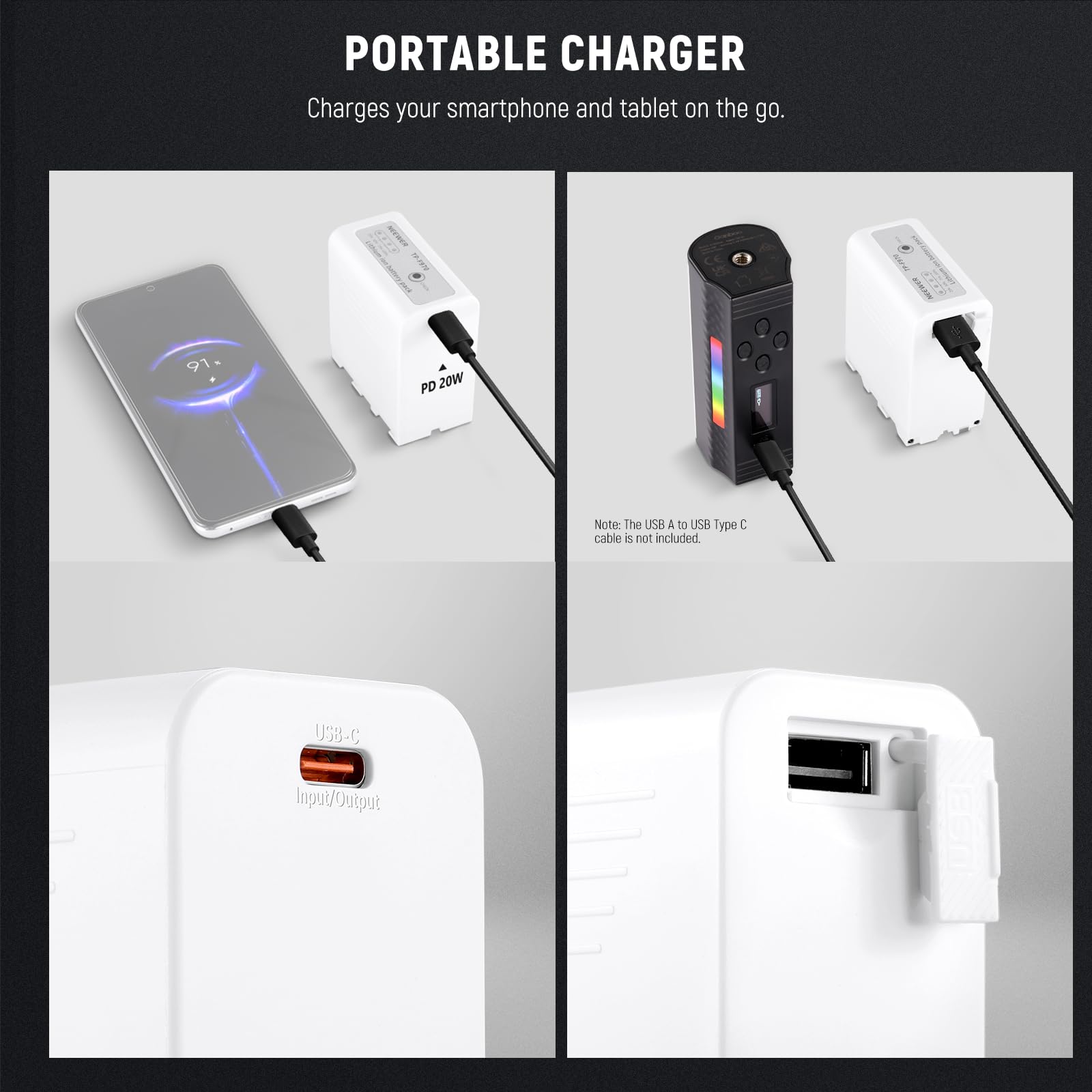 Foto 5 | Batería De Repuesto Neewer Np-f970 10500mah Para Sony - Venta Internacional.