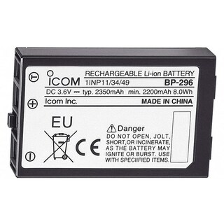 Foto 1 | Batería Icom Bp296 Li-ion 3,6 V 2350 Mah - Venta Internacional.