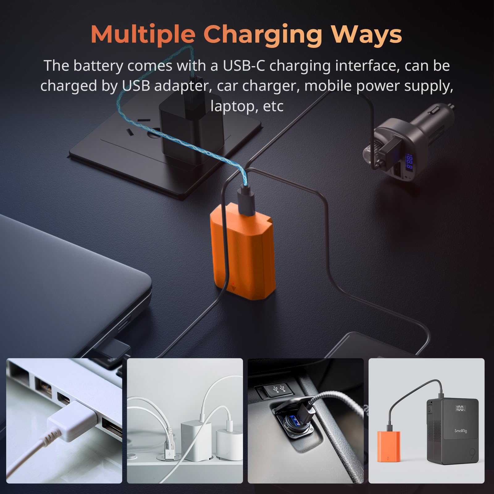 Foto 6 | Batería De Repuesto Smallrig Para Sony Np-fz100 2400 Mah - Venta Internacional.