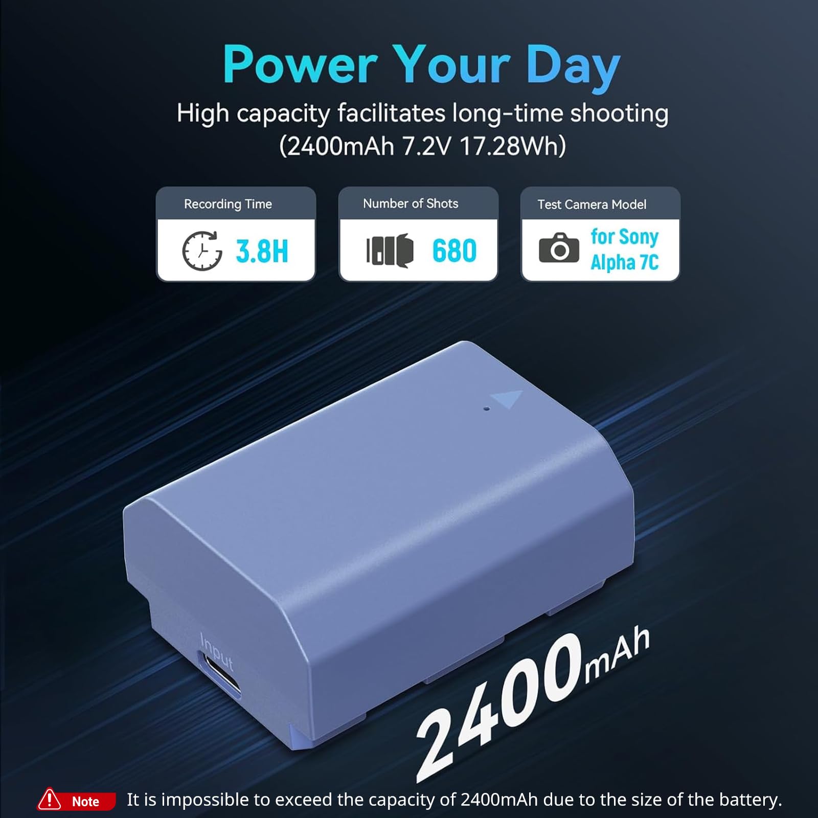 Foto 3 pulgar | Batería De Cámara Smallrig Usb-c De Repuesto Para Sony N, 2400 Mah - Venta Internacional.