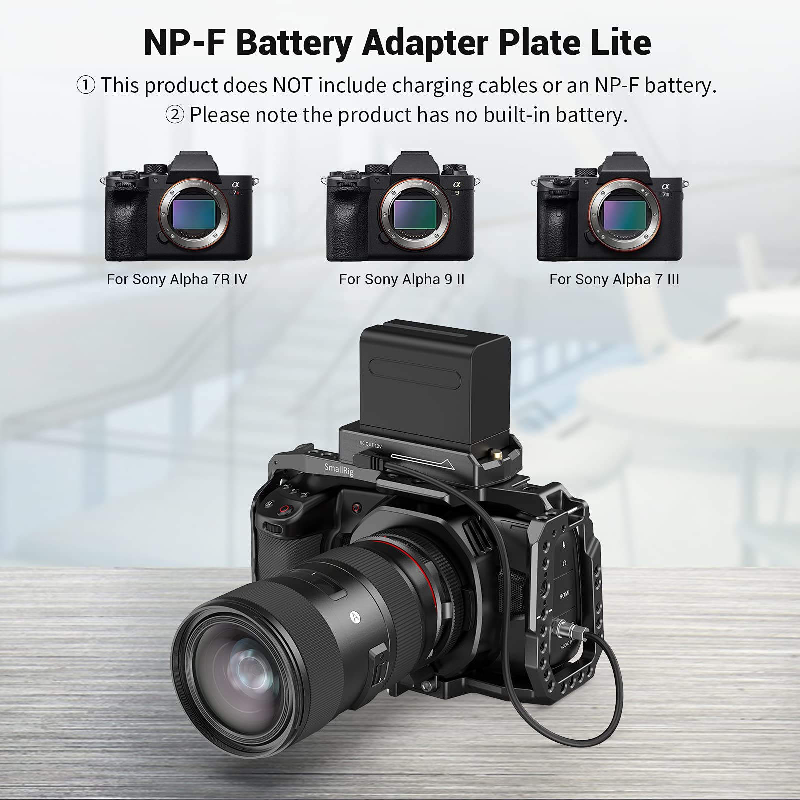 Foto 3 pulgar | Placa Adaptadora De Batería Smallrig Np-f Lite Para Sony Con 12v/7.4 - Venta Internacional.